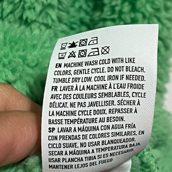 American Eagle Womens Bear Hug Oversized Sherpa Jacket XS/S Green Chunky Cozy - Picture 6 of 8